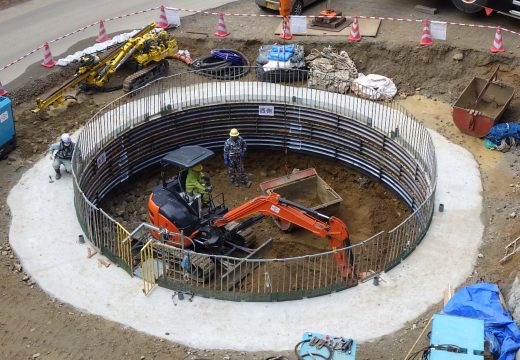 令和2年度　設楽ダム国道257号2号橋右岸下部工事イメージ